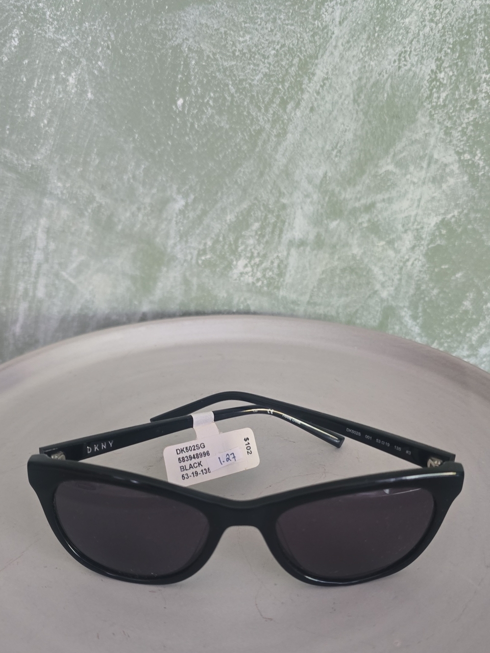 Dkny DK502S Black Cat-Eye Sunglasses Full Rim 53-19-135 New